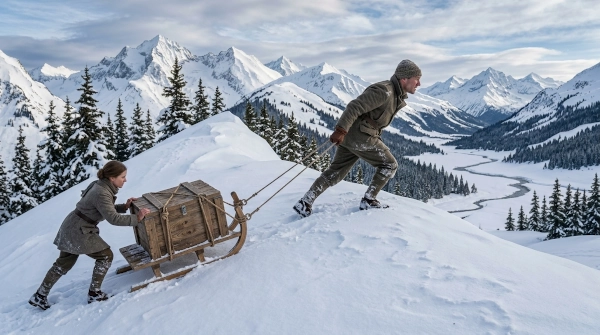 Accueil la métaphore de pousser une luge
